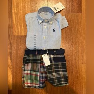 Ralph Lauren Light Blue Oxford Button-Down Shirt with Navy Pony